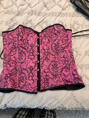 Top Drawer  Floral Embroidered Corset Bustier